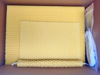 Sada na výrobu až 20 motaných svíček ze včelího vosku